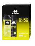 Adidas Pure Game pánska darčeková kazeta Sprchový gél, Deodorant