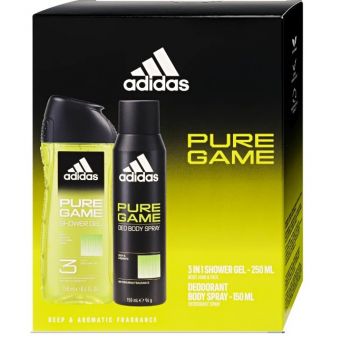 Hlavný obrázok Adidas Pure Game pánska darčeková kazeta Sprchový gél, Deodorant