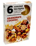 Admit Grandmas Cookies čajové vonné sviečky 6ks