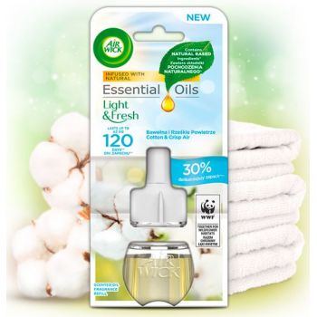 Hlavný obrázok Air Wick Electric Cotton & Crisp Air náplň do strojčeka 19ml