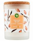 Air Wick Essential Oils Vanilla Baen & Sweet Almond vonná sviečka 185g