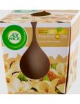 Air Wick Essential Oils Vanilla & Brown Sugar vonná sviečka v skle 105g