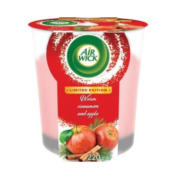 Hlavný obrázok Air Wick Warm Cinnamon and Apple vonná sviečka 220g