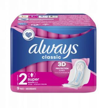 Hlavný obrázok Always Classic Super 2 hygienické vložky 9ks