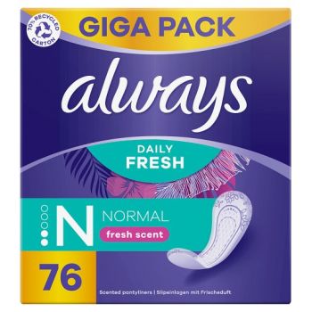 Hlavný obrázok Always Intim Daily Fresh Normal hygienické vložky 76ks