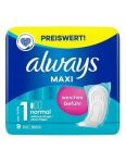 Always Maxi 1 Normal hygienické vložky 9ks