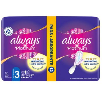 Hlavný obrázok Always Platinum 3 Ultra Day & Night 12ks hygienické vložky