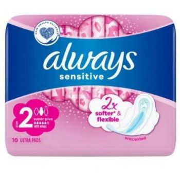 Hlavný obrázok Always Sensitive Ultra Super Plus 2 hygienické vložky 10ks