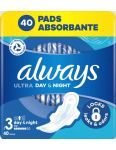 Always Ultra Day & Night 3 hygienické vložky 40ks