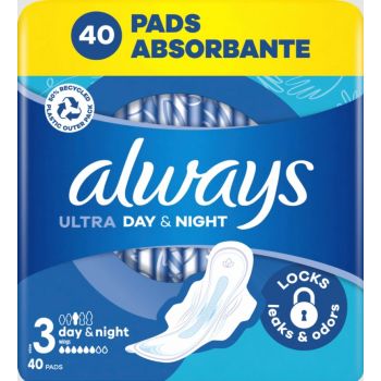 Hlavný obrázok Always Ultra Day & Night 3 hygienické vložky 40ks