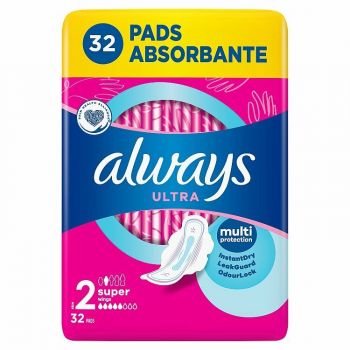 Hlavný obrázok Always Ultra Super hygienické vložky 32ks