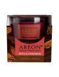 Areon Apple & Cinnamon vonná sviečka v skle 120g