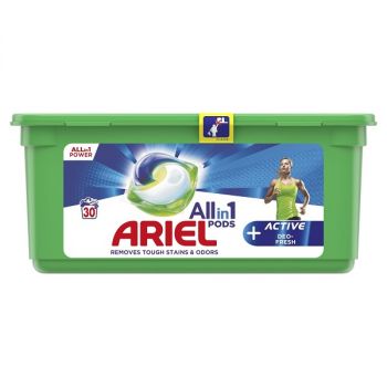 Hlavný obrázok Ariel All in1 Power  Active Deo Fresh kapsule na pranie 30 praní