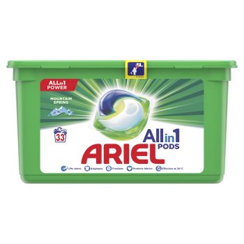 Hlavný obrázok Ariel All in1 Power Mountain Spring kapsule na pranie 33 praní