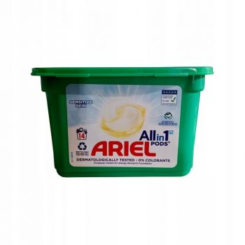 Hlavný obrázok Ariel All in1 Sensitive Skin kapsule na pranie 338,8g 14 praní