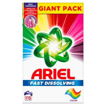 Hlavný obrázok Ariel Fast Dissolving Color prášok na pranie 6325g 115 praní