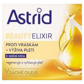 Hlavný obrázok Astrid Beauty Elixir vyživujúci nočný krém proti vráskam 50ml