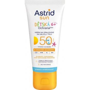 Hlavný obrázok Astrid Sun Detská ochrana krém na opaľovanie SPF50 75ml