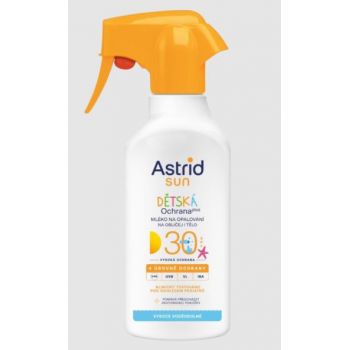 Hlavný obrázok Astrid Sun Detská ochrana mlieko na opaľovanie vodeodolné SPF30 200ml