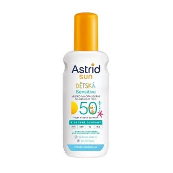 Hlavný obrázok Astrid Sun Detská Sensitive mlieko na opaľovanie vodeodolné SPF50+ 150ml