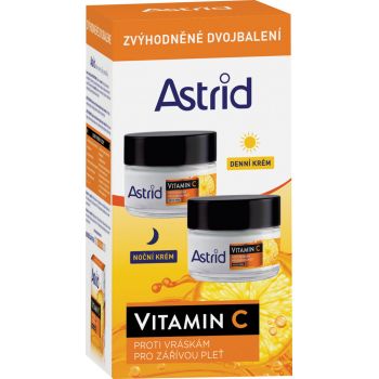 Hlavný obrázok Astrid Vitamín C Duo denný a nočný krém na tvár proti vráskam 2x50ml