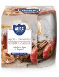 Aura Apple & Cinnamon vonná sviečka v skle 100g