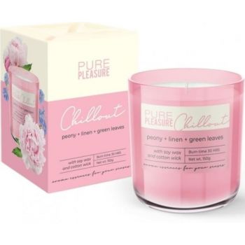 Hlavný obrázok Bartek dekoratívna sviečka Pure Chillout Peony & Linen & Green Leaves 150g