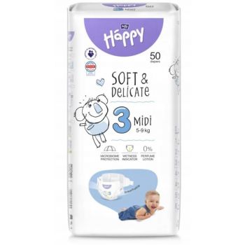 Hlavný obrázok Bella baby Happy plienky 3 Midi 5-9kg 50ks