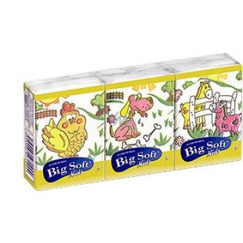 Hlavný obrázok Big Soft Kids hygienické vreckovky 3-vrstvové 6ks