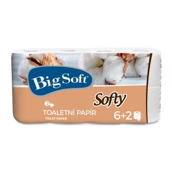 Hlavný obrázok BigSoft Softy toaletný papier 3-vrstvový 8ks 