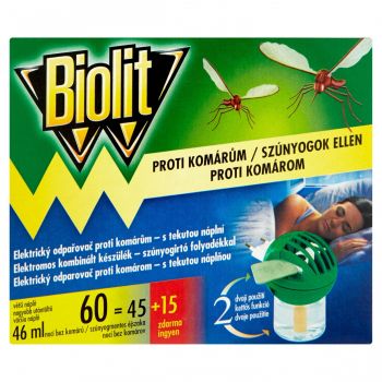 Hlavný obrázok Biolit elektircký odparovač 60nocí s tekutou náplňou 46ml