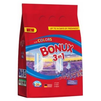 Hlavný obrázok Bonux Color Lavender prášok na pranie 3in1 1,5kg 20 praní