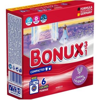 Hlavný obrázok Bonux prášok na pranie 3in1 0,39kg Colors Caring Lavender 6 prania