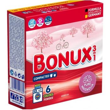 Hlavný obrázok Bonux prášok na pranie 3in1 0,39kg Colors Pure Magnolia 6 prania