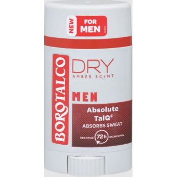 Hlavný obrázok BOROTALCO Men Dry Amber Absolute TalQ 72h deodorant tuhý stick 40ml