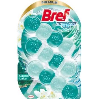 Hlavný obrázok Bref Brilliant gél All in1 Alpine Lake WC blok 3x42g