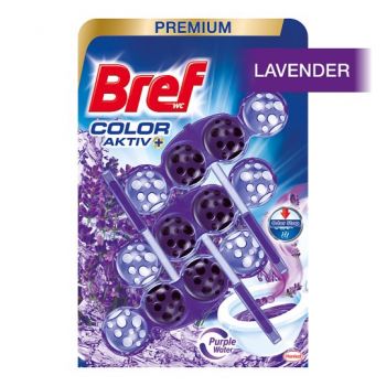 Hlavný obrázok Bref Color Aktiv Lavender WC blok 3x50g