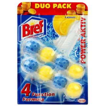 Hlavný obrázok Bref Power Aktiv Lemon WC blok 2x50g