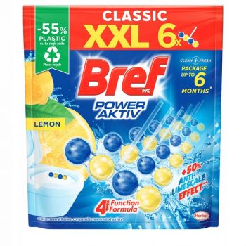 Hlavný obrázok Bref Power Aktiv Lemon WC blok 6x50g