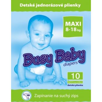 Hlavný obrázok Busy Baby MAXI 8-18kg detské plienky 10ks