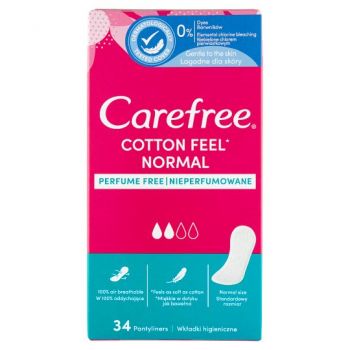 Hlavný obrázok Carefree Cotton Feel Normal slipové vložky 34ks