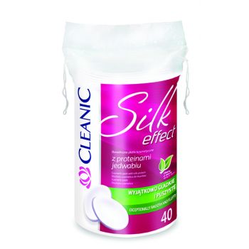 Hlavný obrázok Cleanic Silk Effect kozmetické tampóny 100% Bavlna 40ks