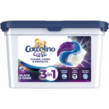 Hlavný obrázok Coccolino Care 3v1 Black&Dark kapsule na pranie 18 praní