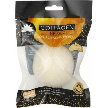 Hlavný obrázok Collagen Infused konjaková špongia na čistenie tváre