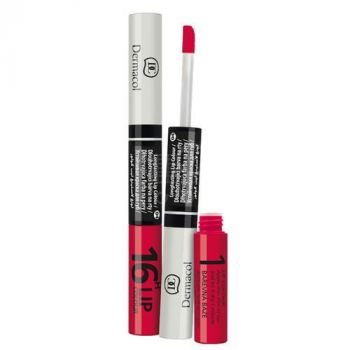 Hlavný obrázok Dermacol 2v1 Lip Colour 16H dlhotrvajúca dvojfázová farba a lesk na pery