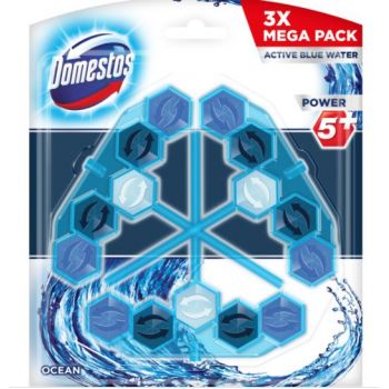 Hlavný obrázok Domestos Power5 Blue Water Ocean WC tuhý blok 3x53g