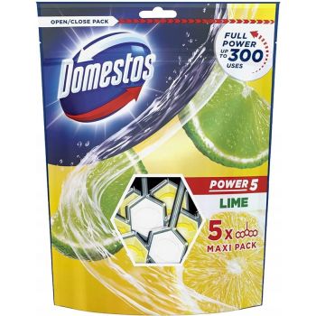 Hlavný obrázok Domestos Power5 Lime WC tuhý blok 5x55g