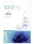 Dove Enjoy dámska darčeková kazeta Sprchový gél, Tuhé mydlo