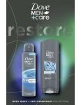 Dove Men+Care Restore pánska darčeková kazeta Sprchový gél, Anti-perspirant