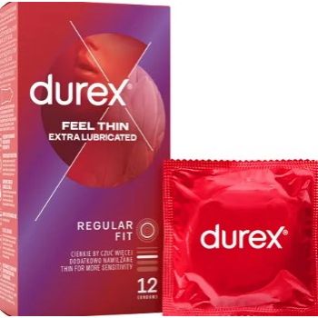 Hlavný obrázok Durex Feel Thin Extra Lubricated Regular Fit kondóm 12ks